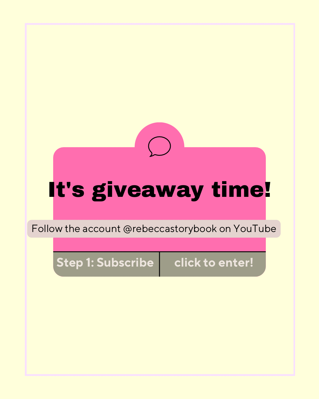 Subscriber Giveaway Entry!