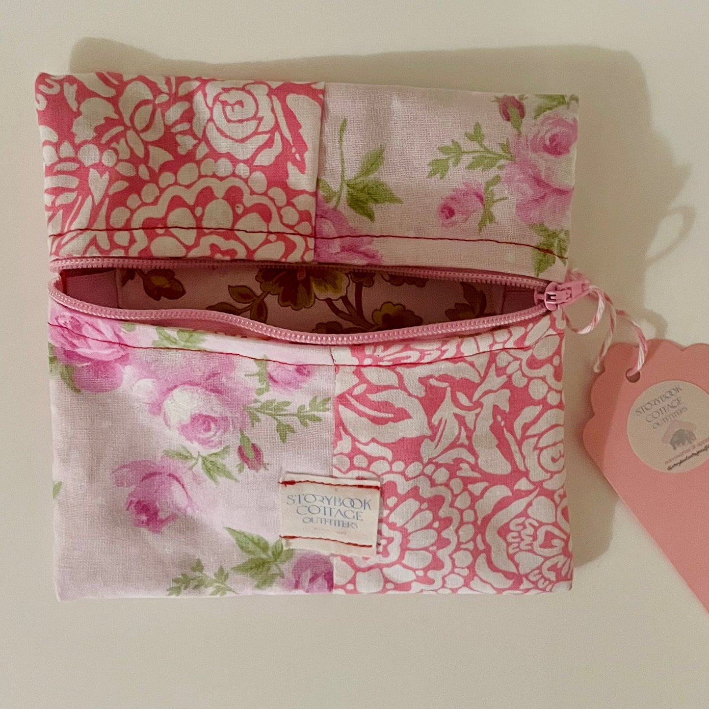 8). Handmade Patchwork Purse Pouch. Rosie Girl